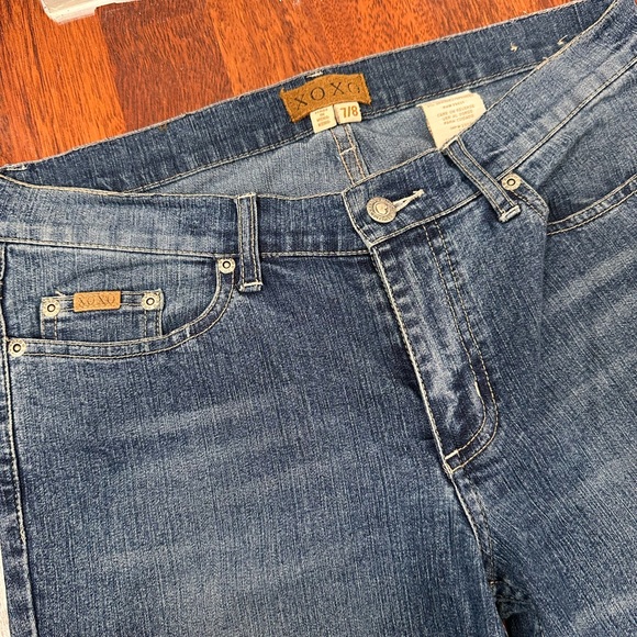 XOXO vintage Y2K low rise flare blue jeans - Picture 4 of 11